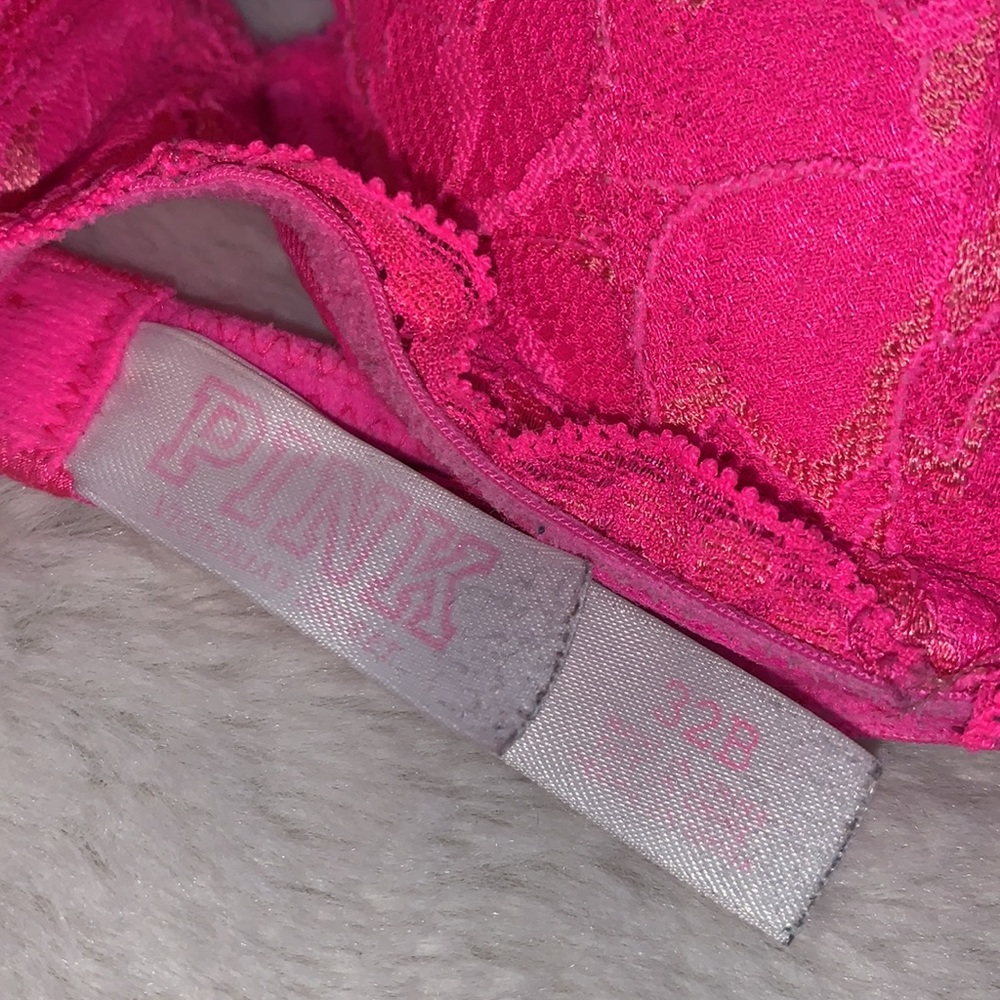 32B Victoria’s Secret PINK date padded push-up bra - Picture 2 of 3